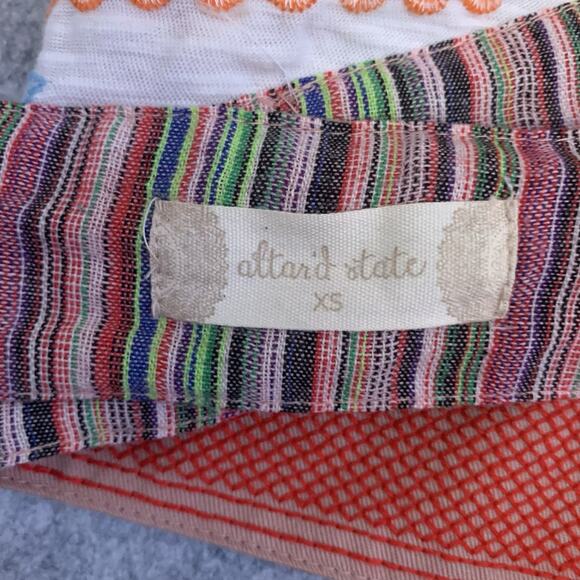 Altar'd State Women's Embroidered Aztec Halter Crop Top, Size XS, Fits Like S-M - Picture 10 of 11